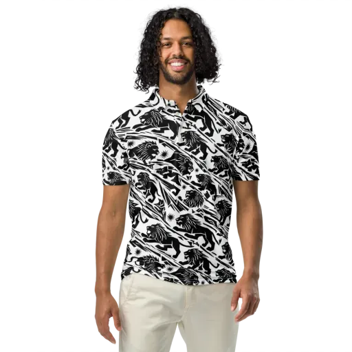 Blackmane Current on a Men's Slim Fit Polo Shirt