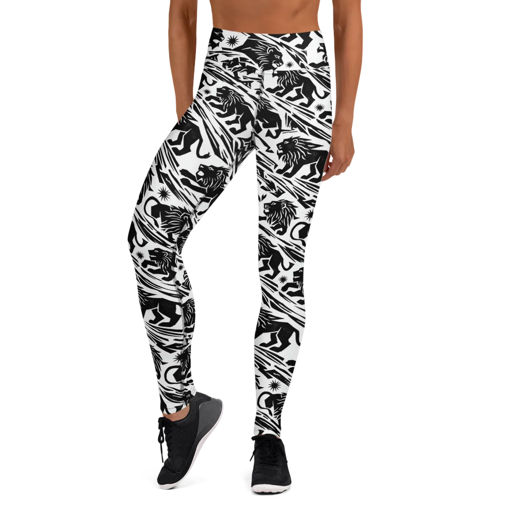 Blackmane Current on Yoga Leggings — Front
