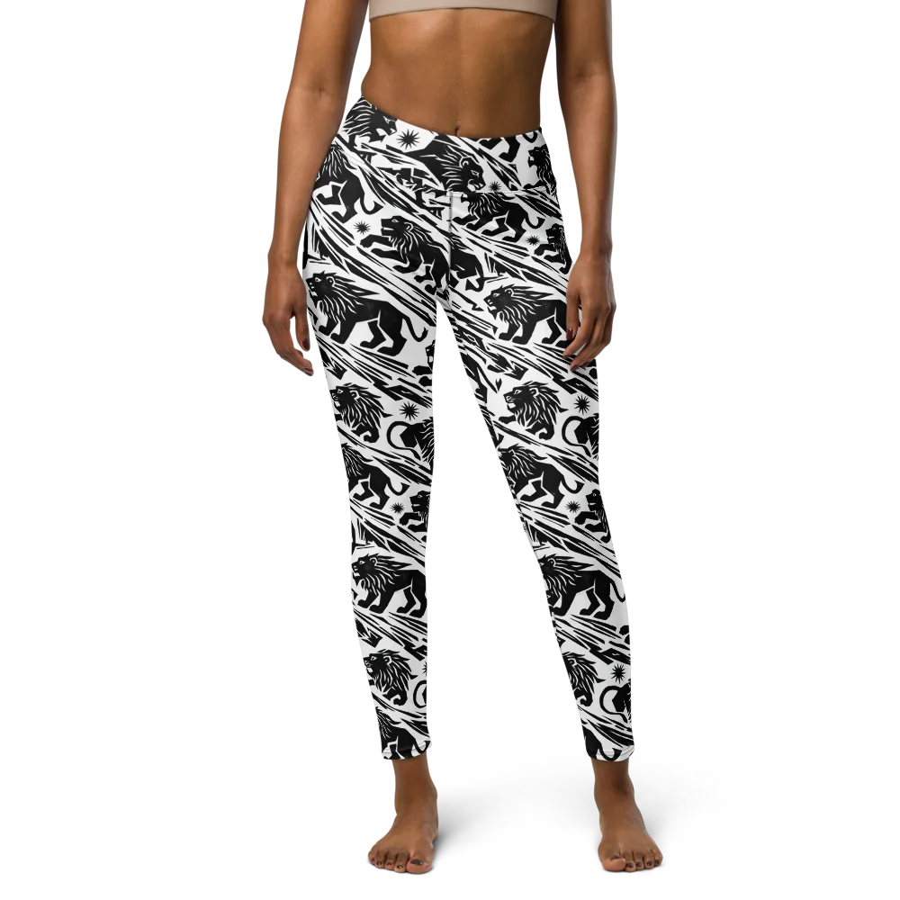Blackmane Current on Yoga Leggings — Front