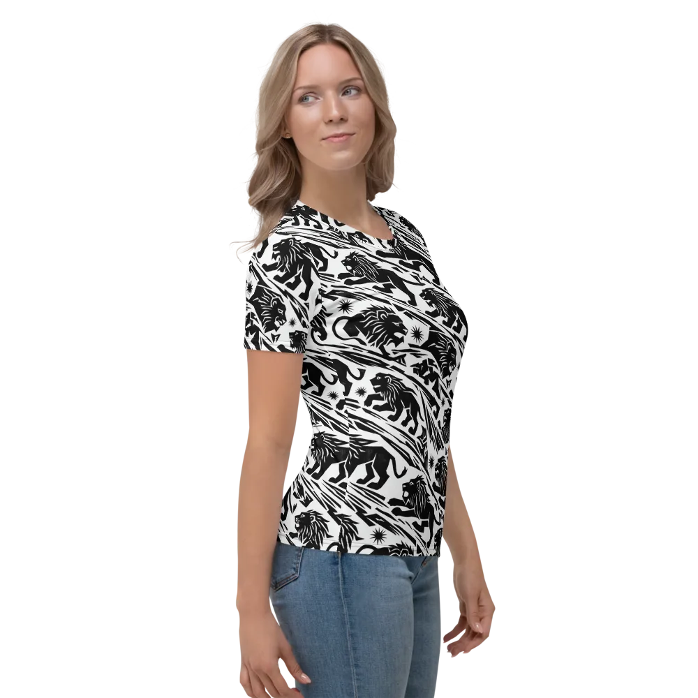 Blackmane Current on Women's Crew Neck T-Shirt — Right