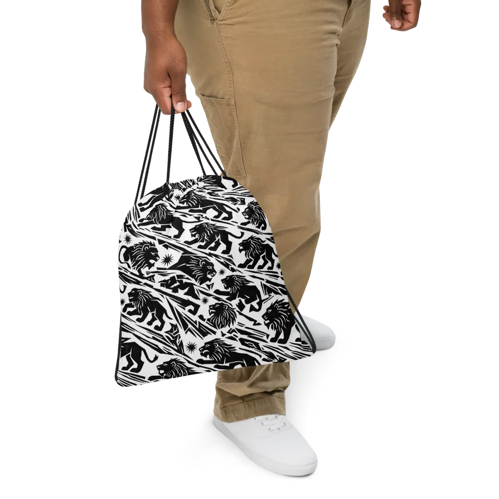 Blackmane Current on Drawstring Bag — Front