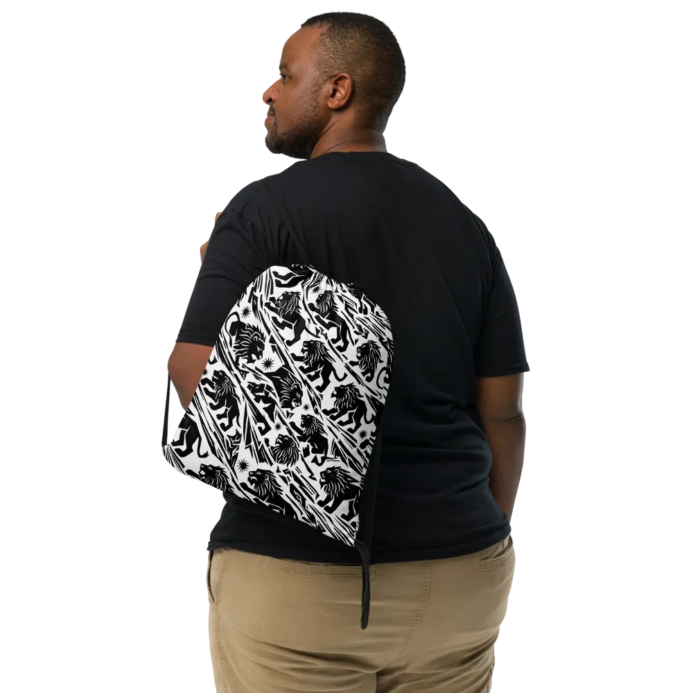 Blackmane Current on Drawstring Bag — Front