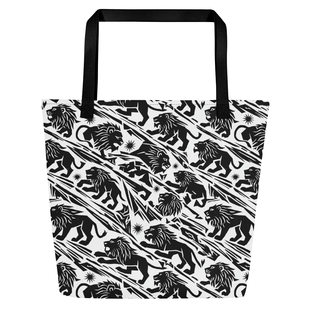 Blackmane Current on Large Tote Bag W/ Pocket — Front