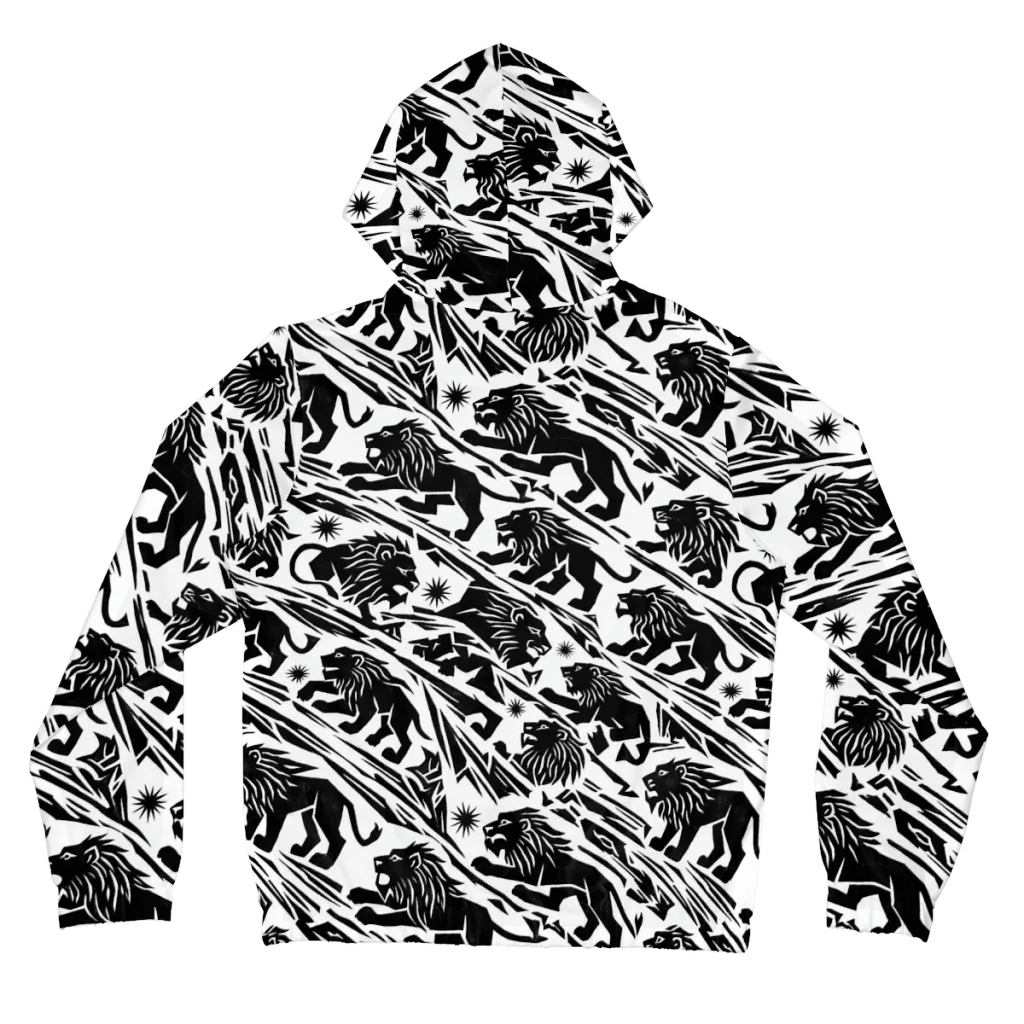 Blackmane Current on Women's Full-Zip Hoodie — Back