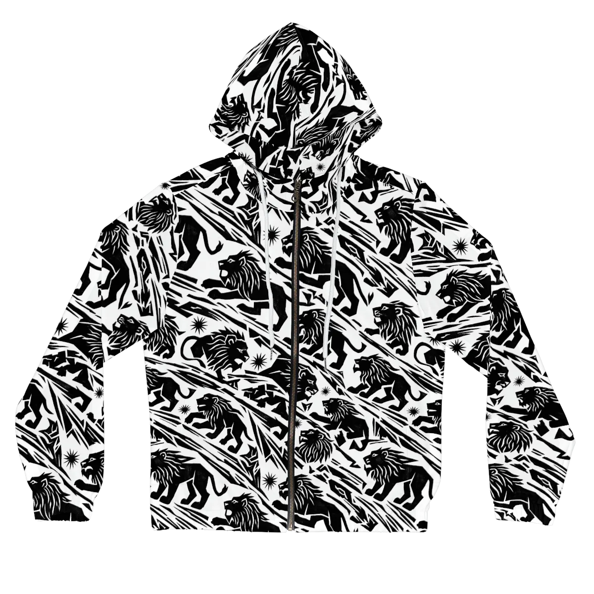 Blackmane Current on Women's Full-Zip Hoodie — Front