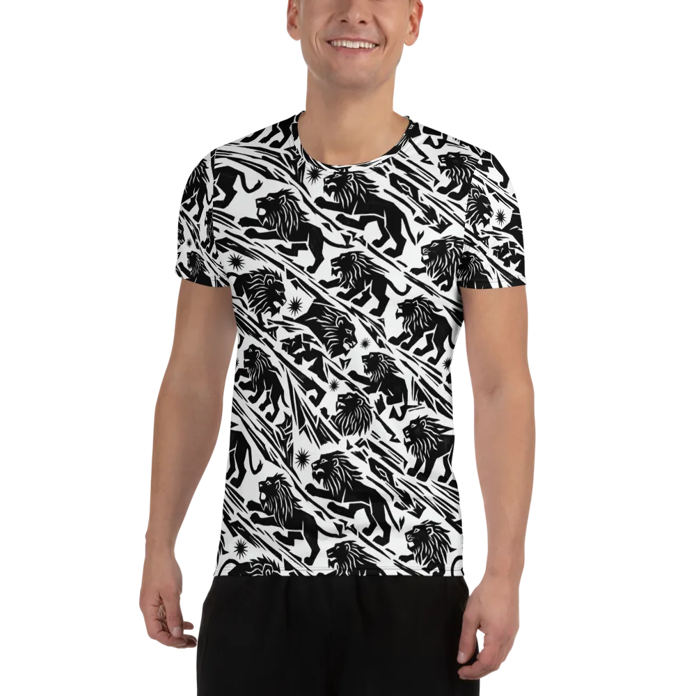 Blackmane Current on Men's Athletic T-Shirt — Front