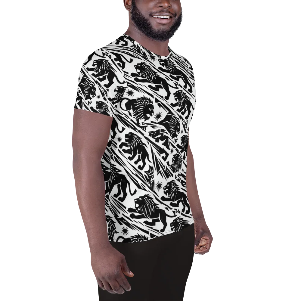 Blackmane Current on Men's Athletic T-Shirt — Right