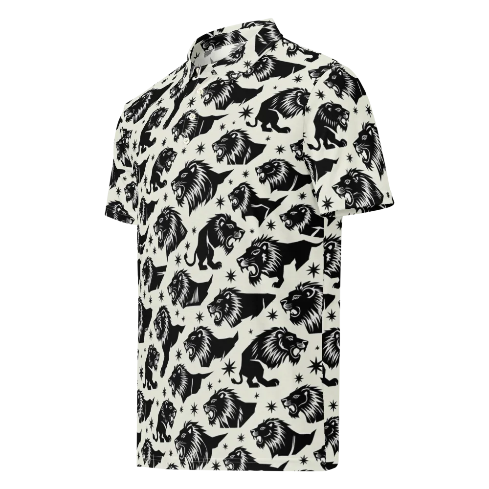 Midnight Pride on Men's Slim Fit Polo Shirt — Left Front