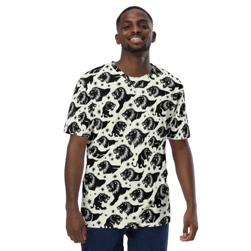 Midnight Pride on a Men's Crew Neck T-Shirt