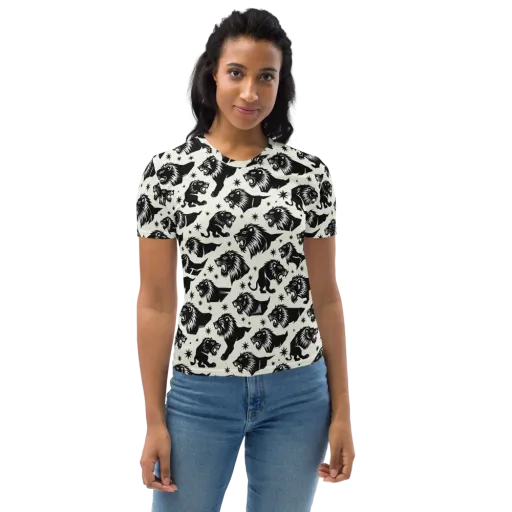 Midnight Pride on a Women's Crew Neck T-Shirt