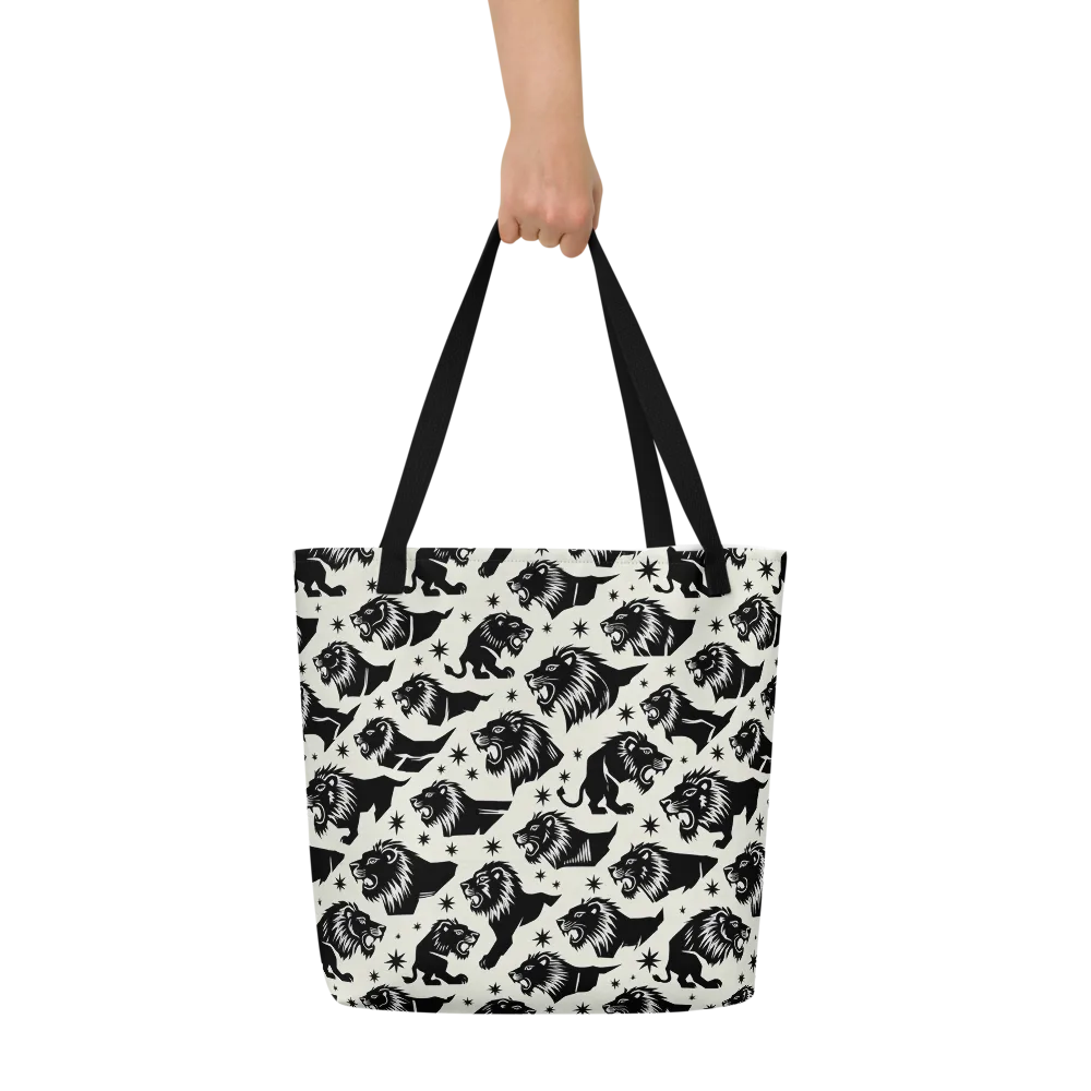 Midnight Pride on Large Tote Bag W/ Pocket — Front