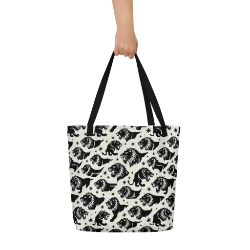 Midnight Pride on a Large Tote Bag W/ Pocket