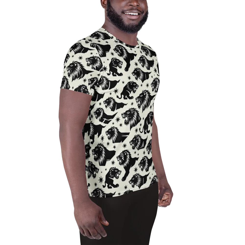 Midnight Pride on Men's Athletic T-Shirt — Right