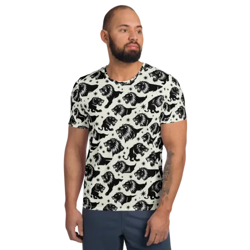 Midnight Pride on a Men's Athletic T-Shirt