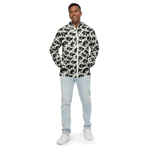 Midnight Pride on a Men's Windbreaker