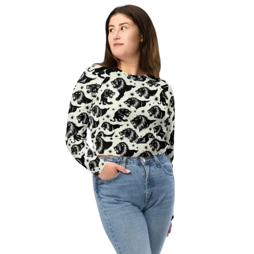 Midnight Pride on a Long Sleeve Crop Top