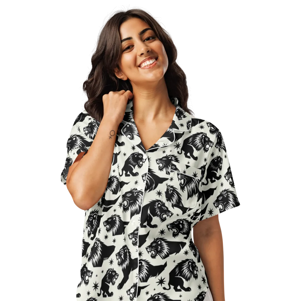 Midnight Pride on Women's Short Sleeve Pajama Top — Front