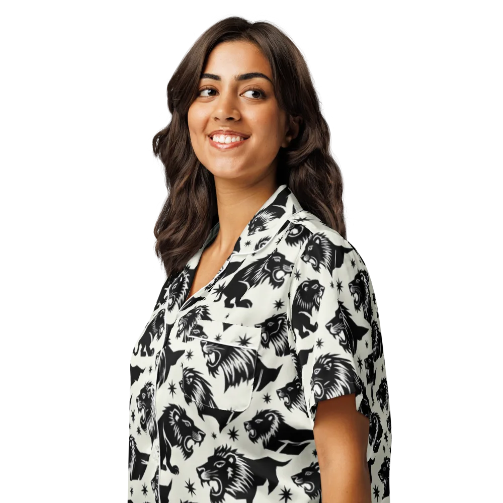 Midnight Pride on Women's Short Sleeve Pajama Top — Left Front