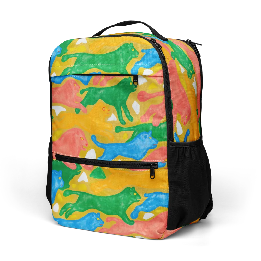 Color Run on Utility Backpack — Left Front