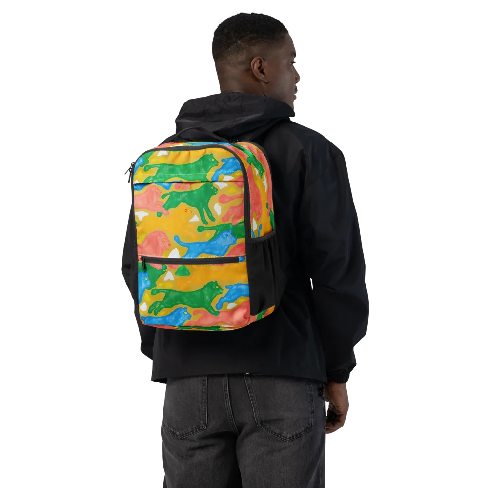 Color Run on Utility Backpack — Back