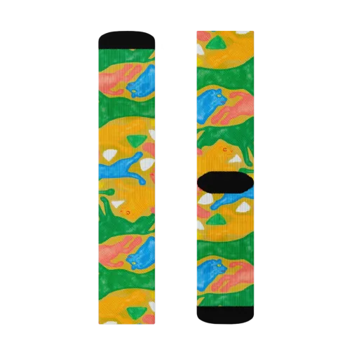 Color Run on a Socks