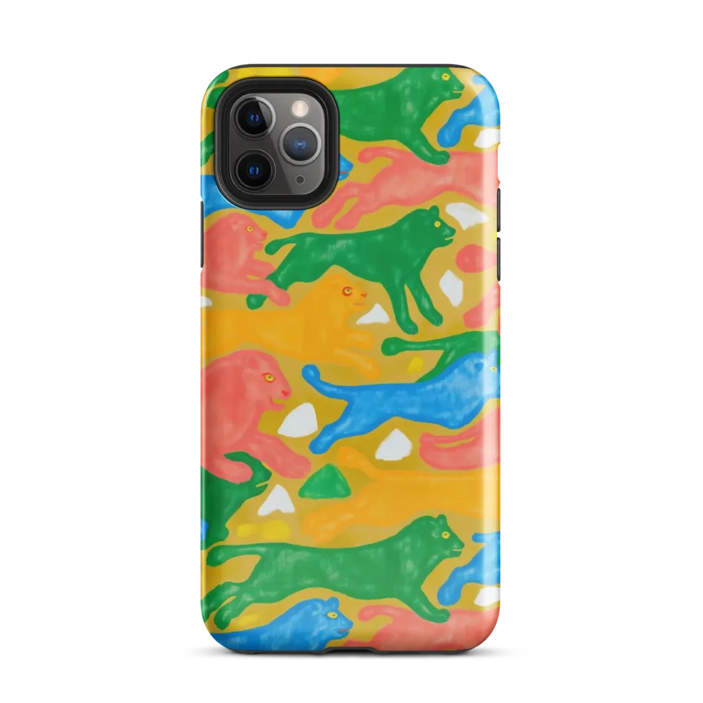 Color Run on Tough Case for iPhone® — Front