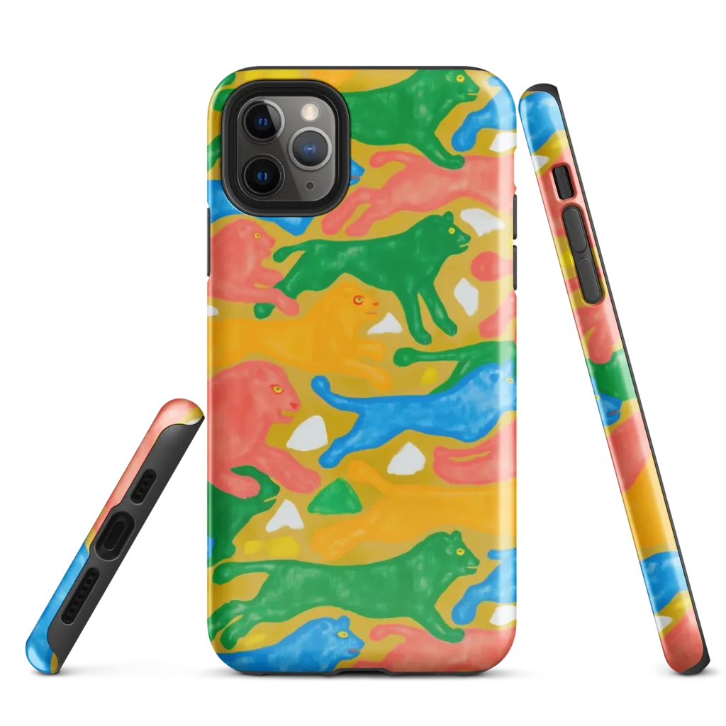 Color Run on Tough Case for iPhone® — Front