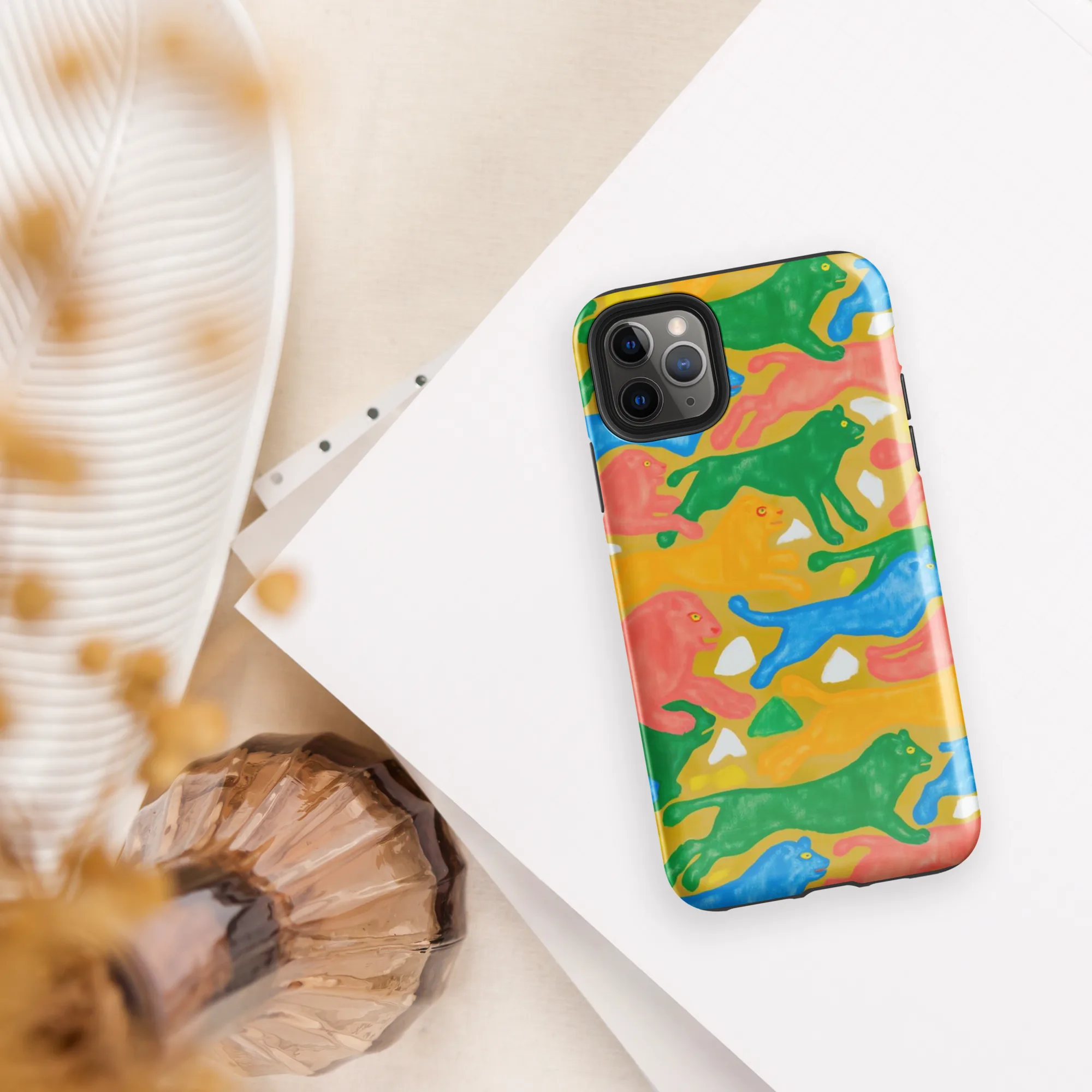 Color Run on Tough Case for iPhone® — Front