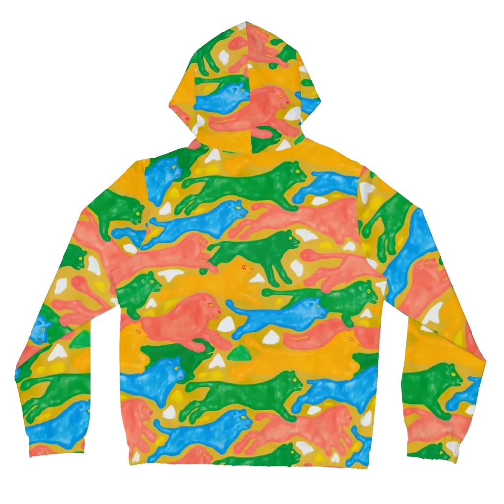 Color Run on Women's Full-Zip Hoodie — Back