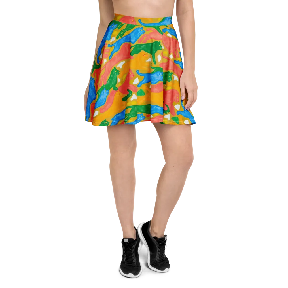 Color Run on Skater Skirt — Front
