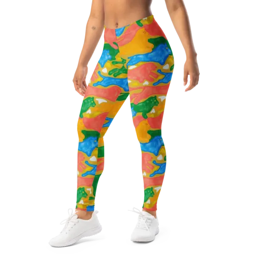 Color Run on a Leggings