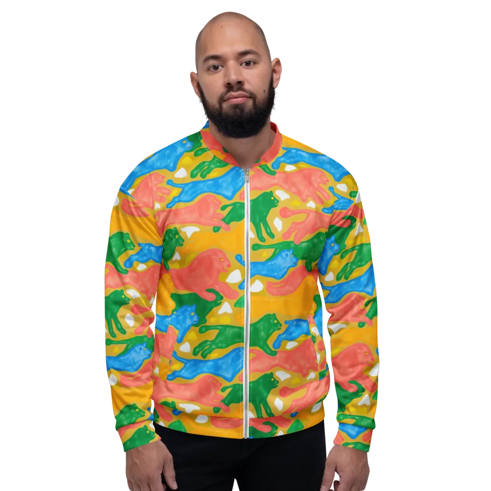 Color Run on Bomber Jacket — Front