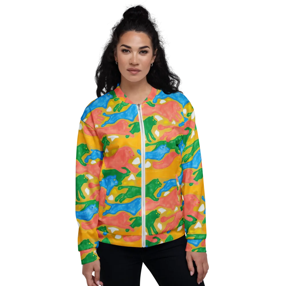 Color Run on Bomber Jacket — Front