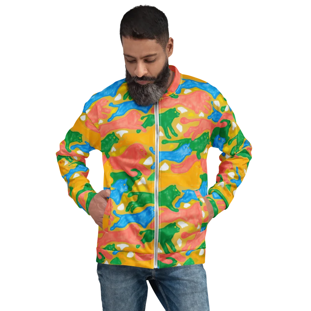 Color Run on Bomber Jacket — Front