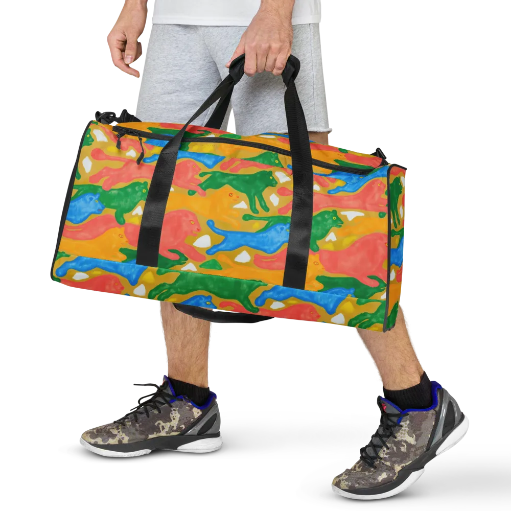 Color Run on Duffle Bag — Front
