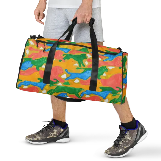 Color Run on a Duffle Bag