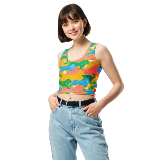 Color Run on a Crop Top