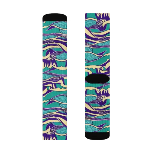 Turquoise Breakers on a Socks