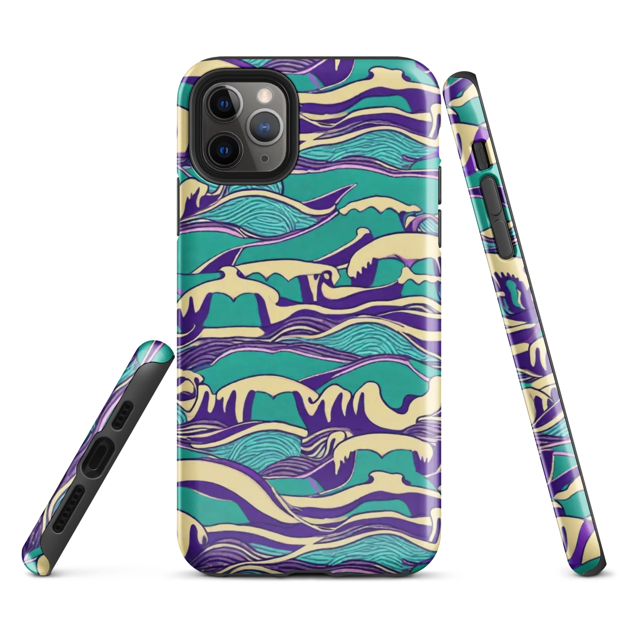 Turquoise Breakers on Tough Case for iPhone® — Front