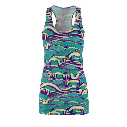 Turquoise Breakers on a Racerback Dress
