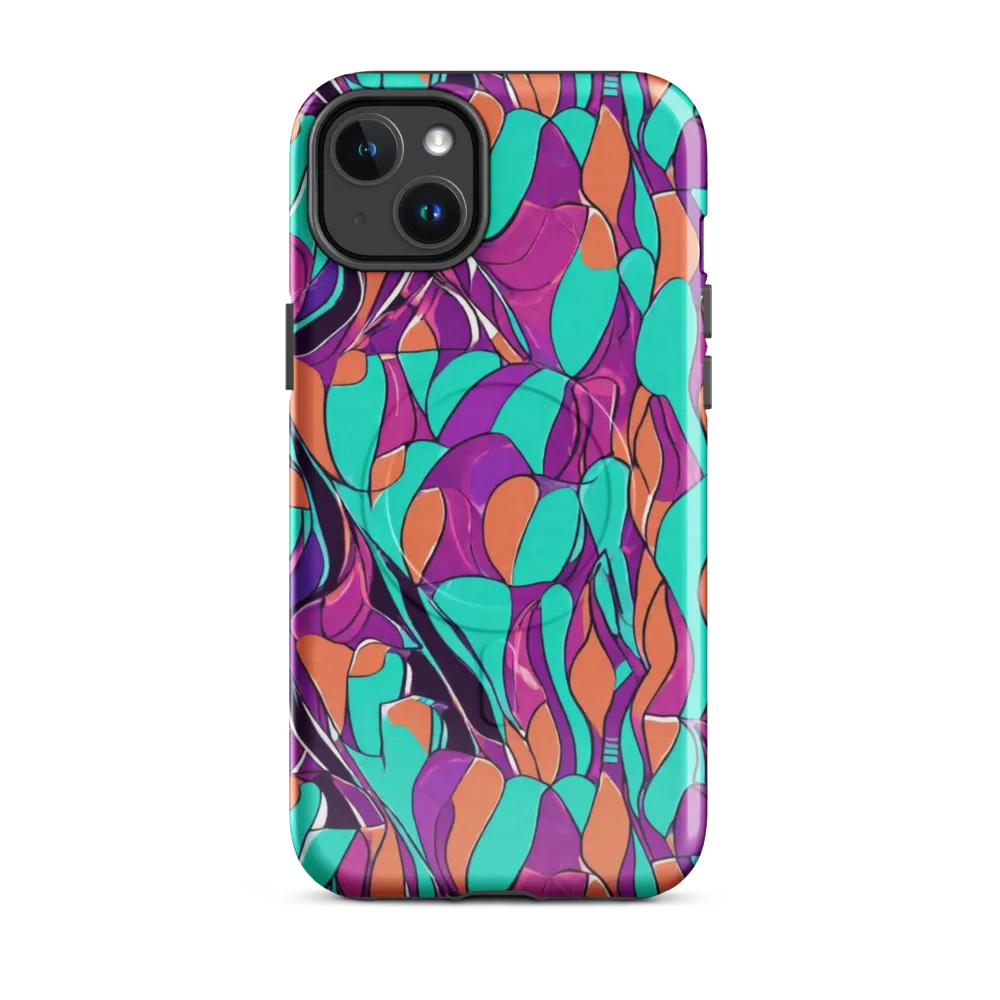 Peacock Static on MagSafe Tough Case for iPhone® — Front