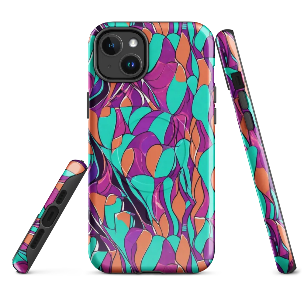 Peacock Static on MagSafe Tough Case for iPhone® — Front