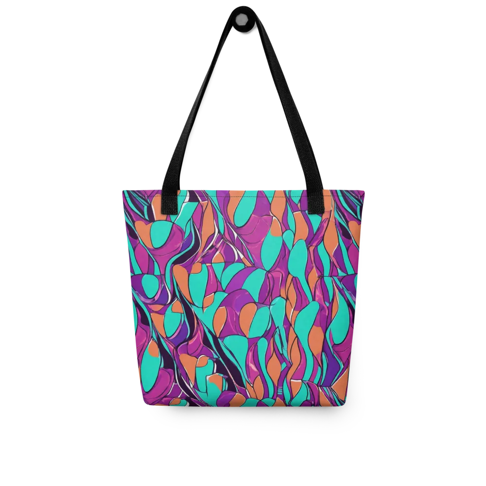 Peacock Static on Tote Bag — Front