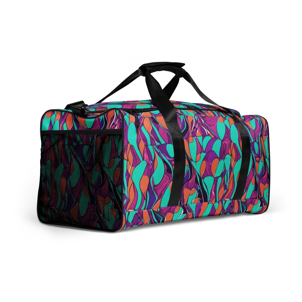 Peacock Static on Duffle Bag — Right Front