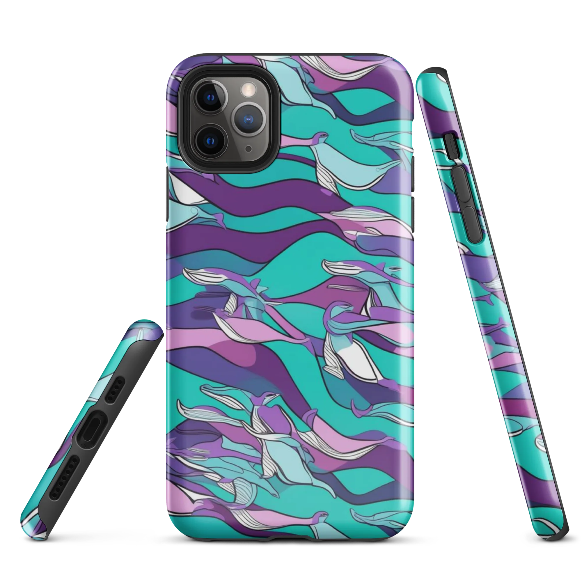 Neon Migrations on Tough Case for iPhone® — Front