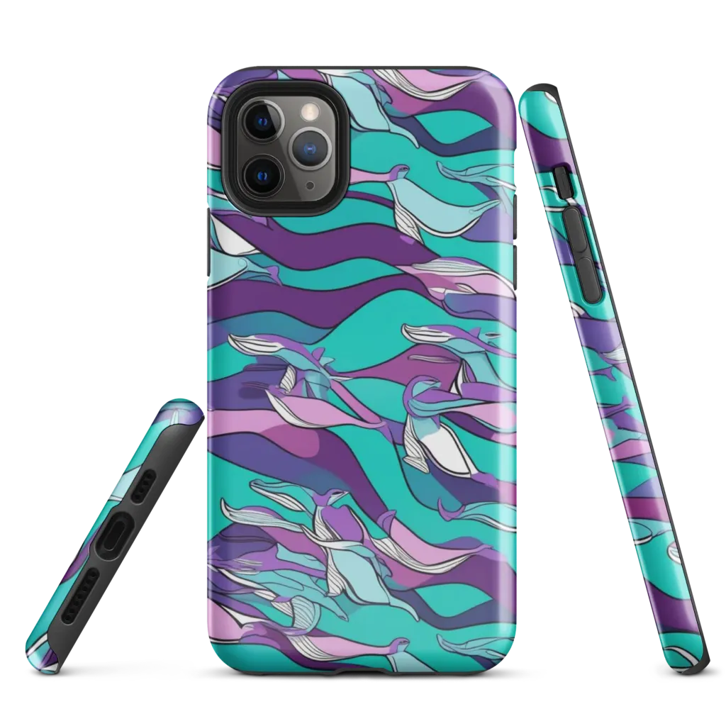 Neon Migrations on Tough Case for iPhone® — Front