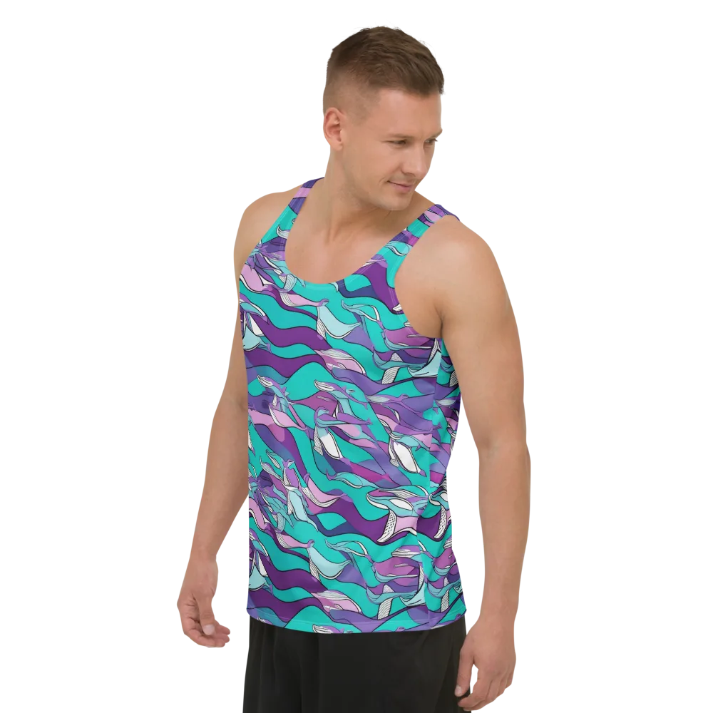 Neon Migrations on Men's Tank Top — Left Front