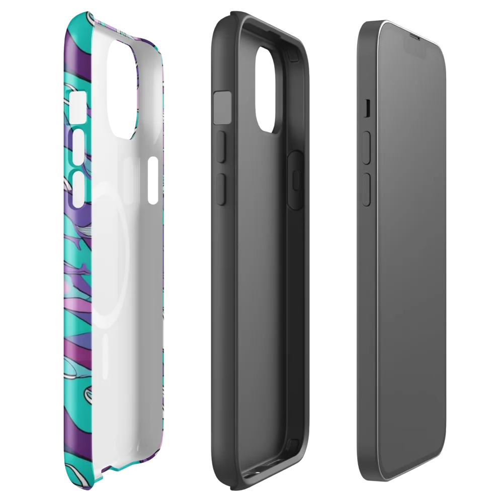 Neon Migrations on MagSafe Tough Case for iPhone® — Front
