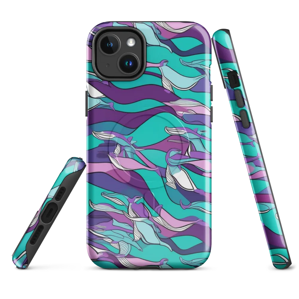 Neon Migrations on MagSafe Tough Case for iPhone® — Front