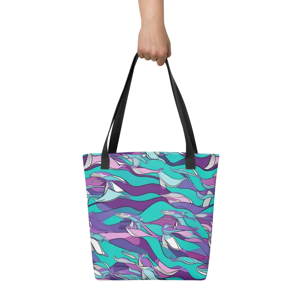 Neon Migrations on Tote Bag — Front